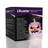 LitLuster LED Holographic Halloween Pumpkin Decor Lamp (1pc) Battery or USB Simple Exclusive